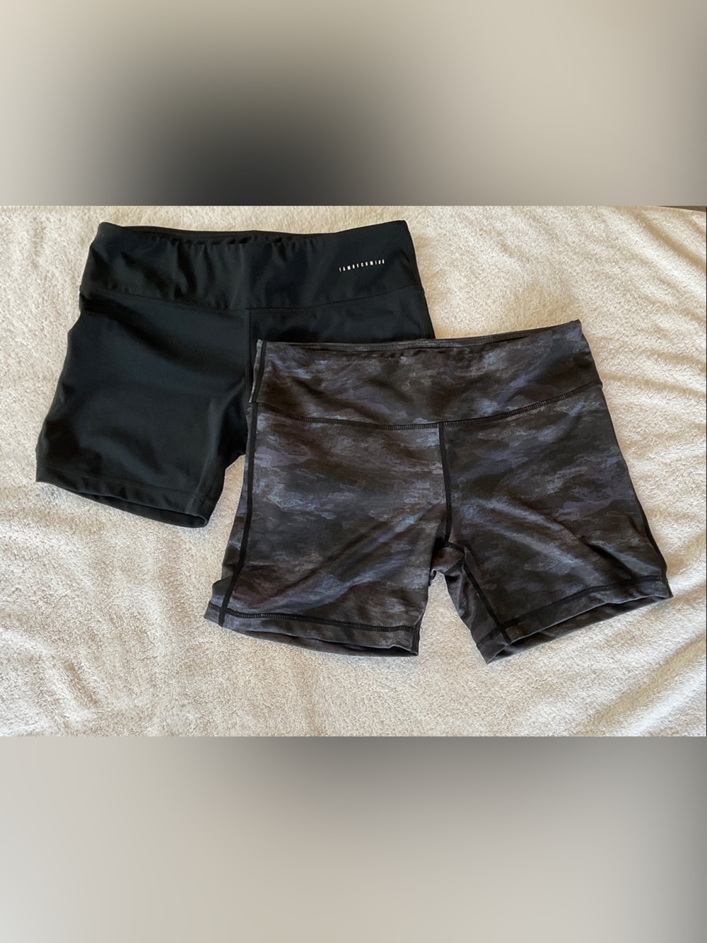 Women's Black Athletic Bike Shorts - 2-Pack